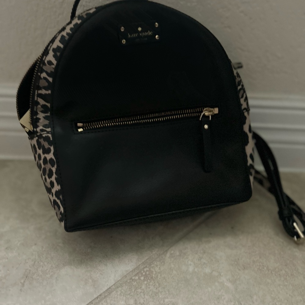Kate Spade Black and Tan Backpack